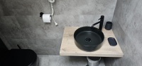   Obklad koupelny vinylem Bukoma Stone uClick XL Beton Kámen Šedohnědý 12